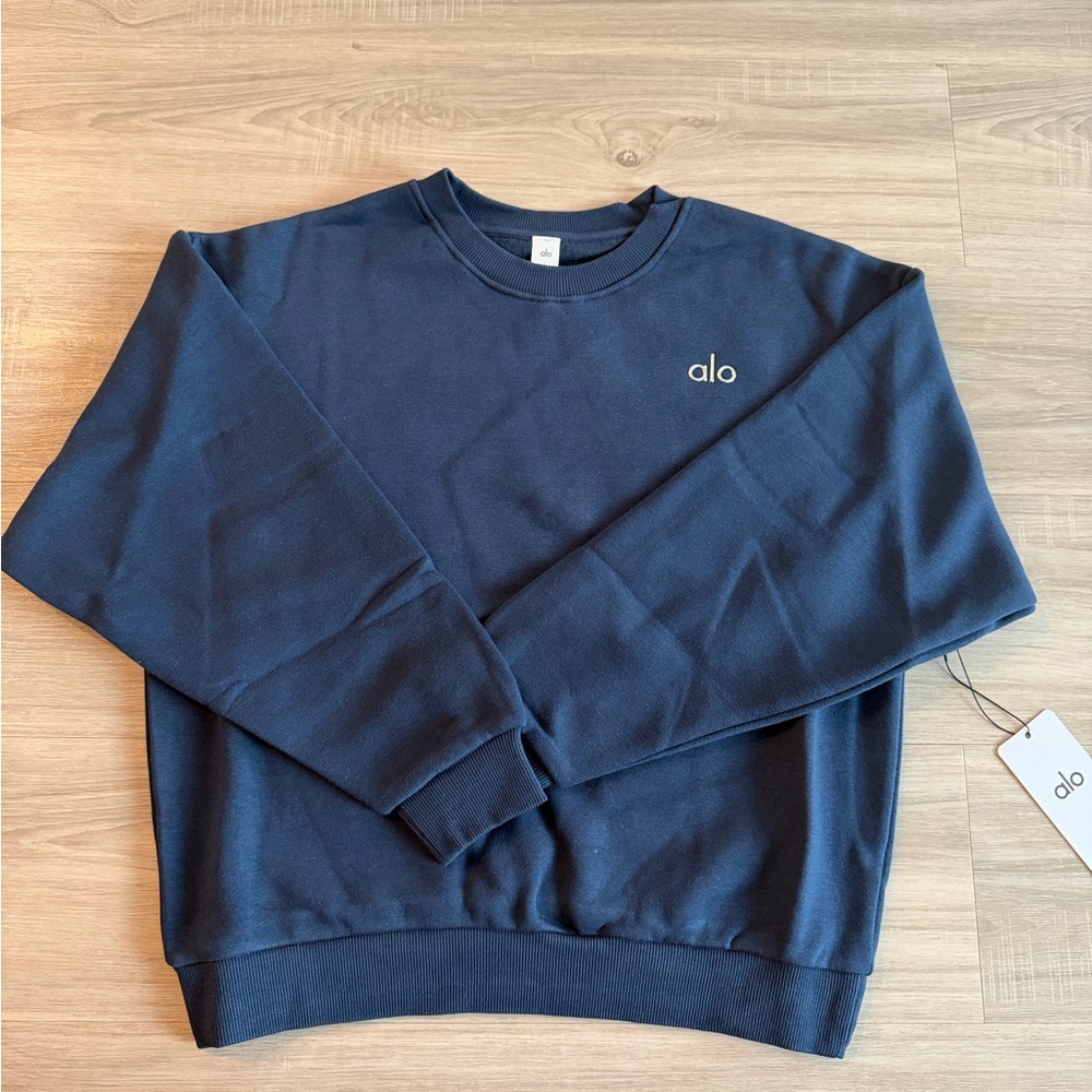 Alo accolade navy crewneck
